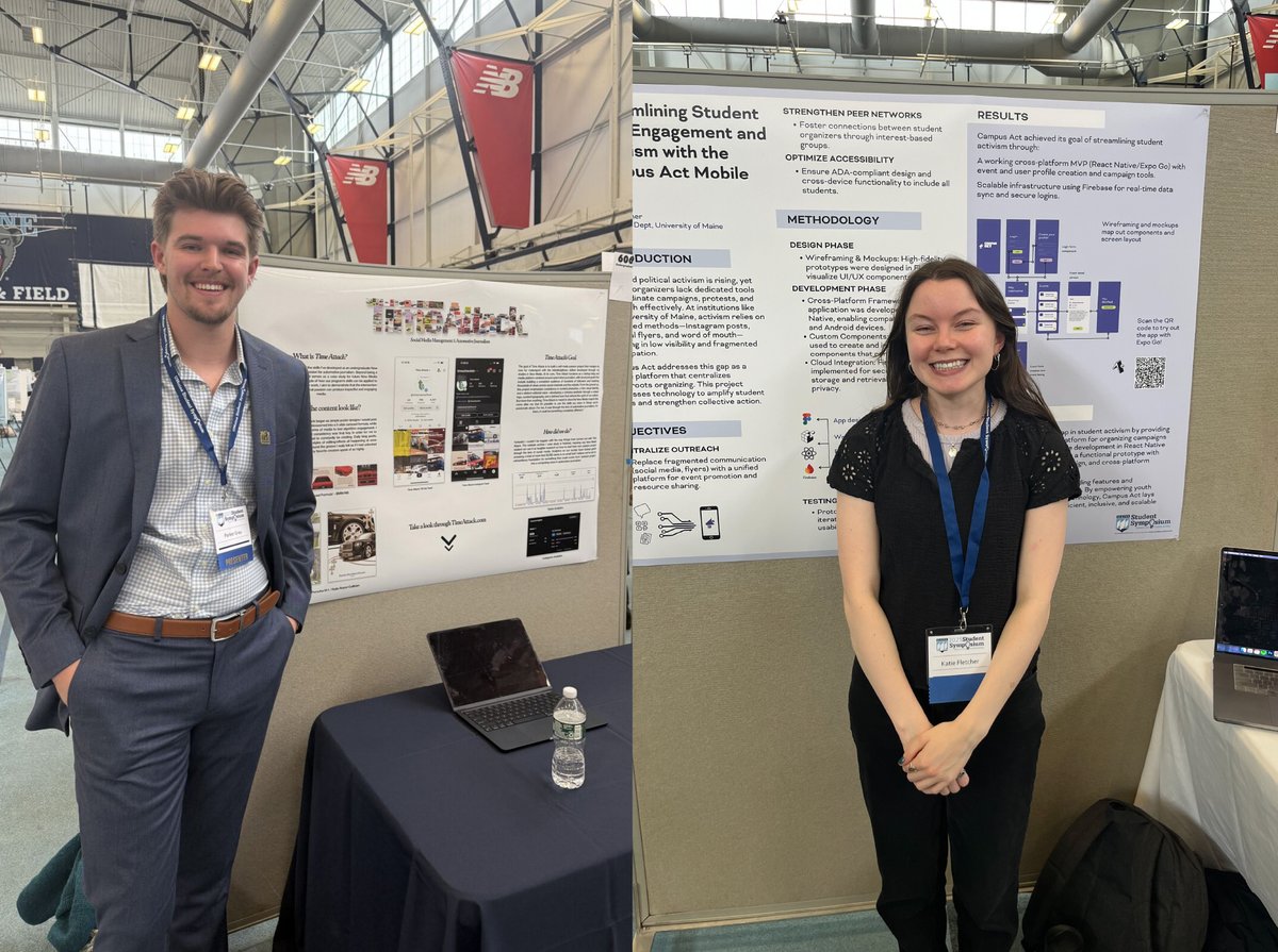 nmdnet's tweet image. Congratulations  to New Media&apos;s Parker Gray, Katie Fletcher, and Nathan and Ryan Mendes on their acceptance into the 2025 Student Symposium, with projects  ranging from social and political campaigns to enigmatic tales of Maine lighthouses!