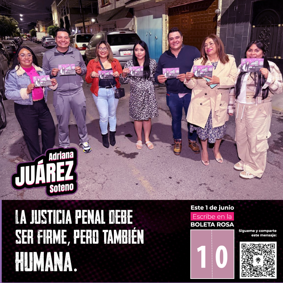 🚶‍♀️Recorrí Churubusco en Iztapalapa, escuchando a la comunidad y reafirmando mi compromiso con una justicia penal que realmente proteja. 💪 La justicia penal debe ser firme, pero también humana.
✍️ Este 1° de junio, escribe 10 en la Boleta Rosa.
#Vota10 #JusticiaQueProtege #CDMX
