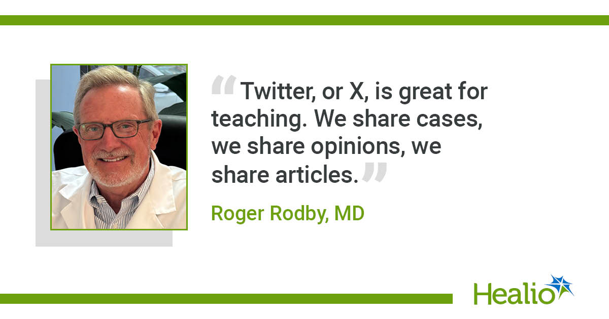 Nephrology News & Issues (@nephronline) on Twitter photo The National Kidney Foundation recently honored academic nephrologist and prolific tweeter Roger Rodby, MD, of Rush University Medical Center, with the 2025 Donald W. Seldin Award. Read our interview.
<a href="/NephRodby/">Roger Rodby</a> #NKFClinicals <a href="/NKF_NephPros/">NKF Nephrology Professionals</a>
healio.com/news/nephrolog… The National Kidney Foundation recently honored academic nephrologist and prolific tweeter Roger Rodby, MD, of Rush University Medical Center, with the 2025 Donald W. Seldin Award. Read our interview.
<a href="/NephRodby/">Roger Rodby</a> #NKFClinicals <a href="/NKF_NephPros/">NKF Nephrology Professionals</a>
healio.com/news/nephrolog…