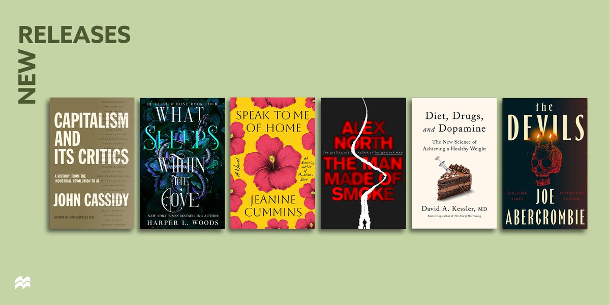Macmillan Publishers (@macmillanusa) on Twitter photo Calling all #BookLovers! Check out our exciting, new books by <a href="/jeaninecummins/">Jeanine Cummins</a>, Joe Abercrombie (<a href="/LordGrimdark/">Joe Abercrombie</a>), Alex North, <a href="/DavidAKesslerMD/">David A. Kessler MD</a>, and John Cassidy. 📚 View them all at bit.ly/40tDKSN #NewReleases Calling all #BookLovers! Check out our exciting, new books by <a href="/jeaninecummins/">Jeanine Cummins</a>, Joe Abercrombie (<a href="/LordGrimdark/">Joe Abercrombie</a>), Alex North, <a href="/DavidAKesslerMD/">David A. Kessler MD</a>, and John Cassidy. 📚 View them all at bit.ly/40tDKSN #NewReleases