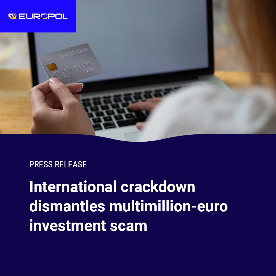 💰 An organised crime group behind a fake investment platform that defrauded over 100 victims of EUR 3 million has been dismantled.

Read more in our press release ⤵️

europol.europa.eu/media-press/ne…