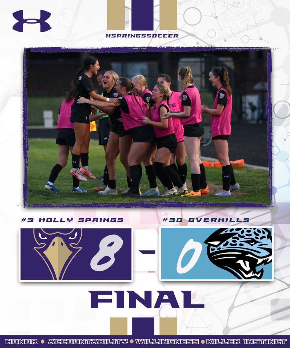 ICYMI...Hawks advance to the 2nd round of the NCHSAA State Playoffs. Holly Springs #3 will host #14 Millbrook on Thursday, May 15th.  First kick set for 6:30.  #WingsUp #HawkDNA