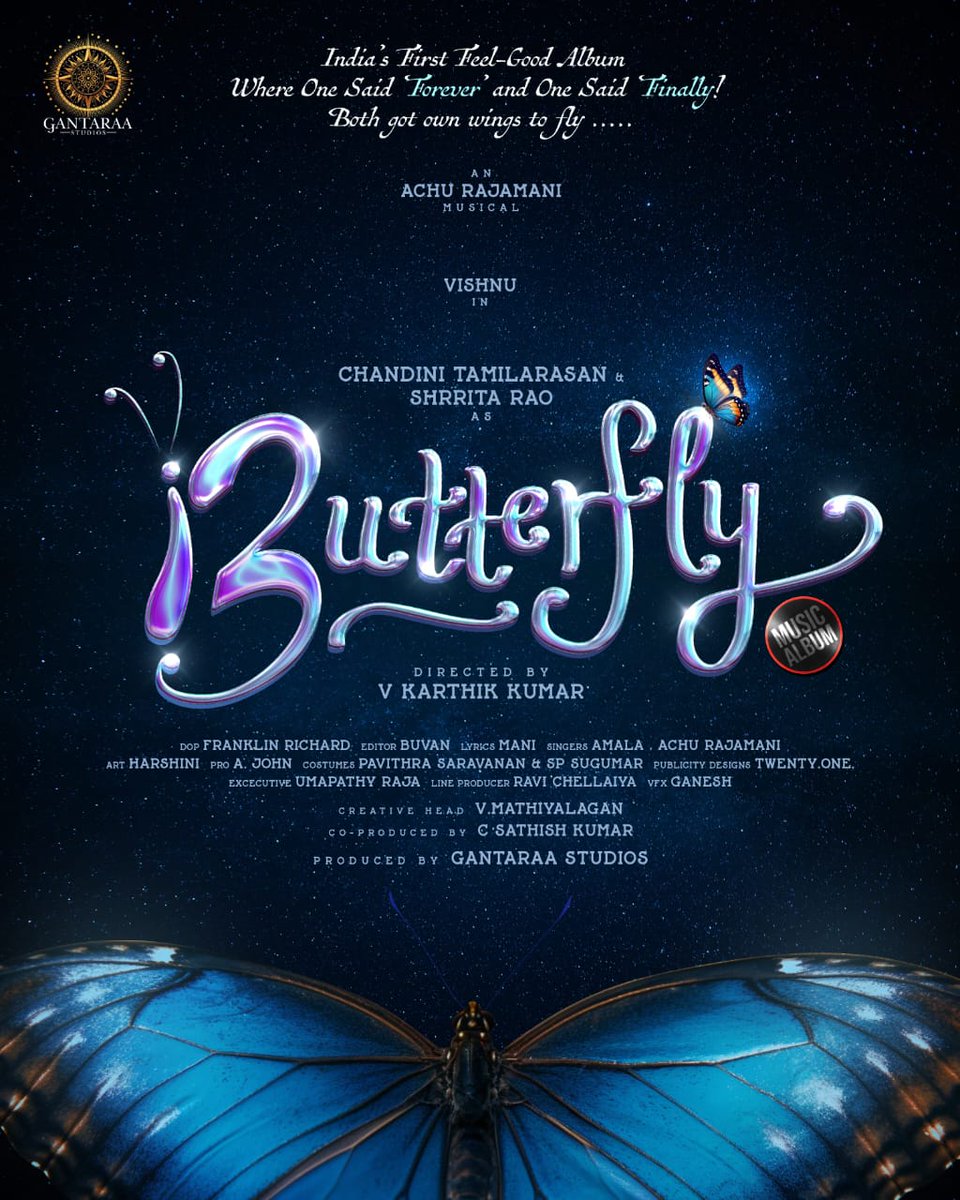 A. JOHN- PRO (@johnmediamanagr) on Twitter photo “The wait is over! We’re excited to introduce our new music video — #Butterfly!
Stay tuned for more updates @gantaraa_studios.
<a href="/iam_vishnuvijay/">vishnuvijay</a> <a href="/ShritaRao/">Shrrita Rao 🦋</a> <a href="/IamChandini_12/">Chandini Tamilarasan</a> <a href="/MathiyalaganV9/">Mathiyalagan V</a> <a href="/vkkwriter/">கதாசிரியர் கே கே</a> <a href="/johnmediamanagr/">A. JOHN- PRO</a> <a href="/umapathyraja/">Umapathy Raja</a> <a href="/sathish1686/">sathishkumar</a> #AchuRajamani” “The wait is over! We’re excited to introduce our new music video — #Butterfly!
Stay tuned for more updates @gantaraa_studios.
<a href="/iam_vishnuvijay/">vishnuvijay</a> <a href="/ShritaRao/">Shrrita Rao 🦋</a> <a href="/IamChandini_12/">Chandini Tamilarasan</a> <a href="/MathiyalaganV9/">Mathiyalagan V</a> <a href="/vkkwriter/">கதாசிரியர் கே கே</a> <a href="/johnmediamanagr/">A. JOHN- PRO</a> <a href="/umapathyraja/">Umapathy Raja</a> <a href="/sathish1686/">sathishkumar</a> #AchuRajamani”