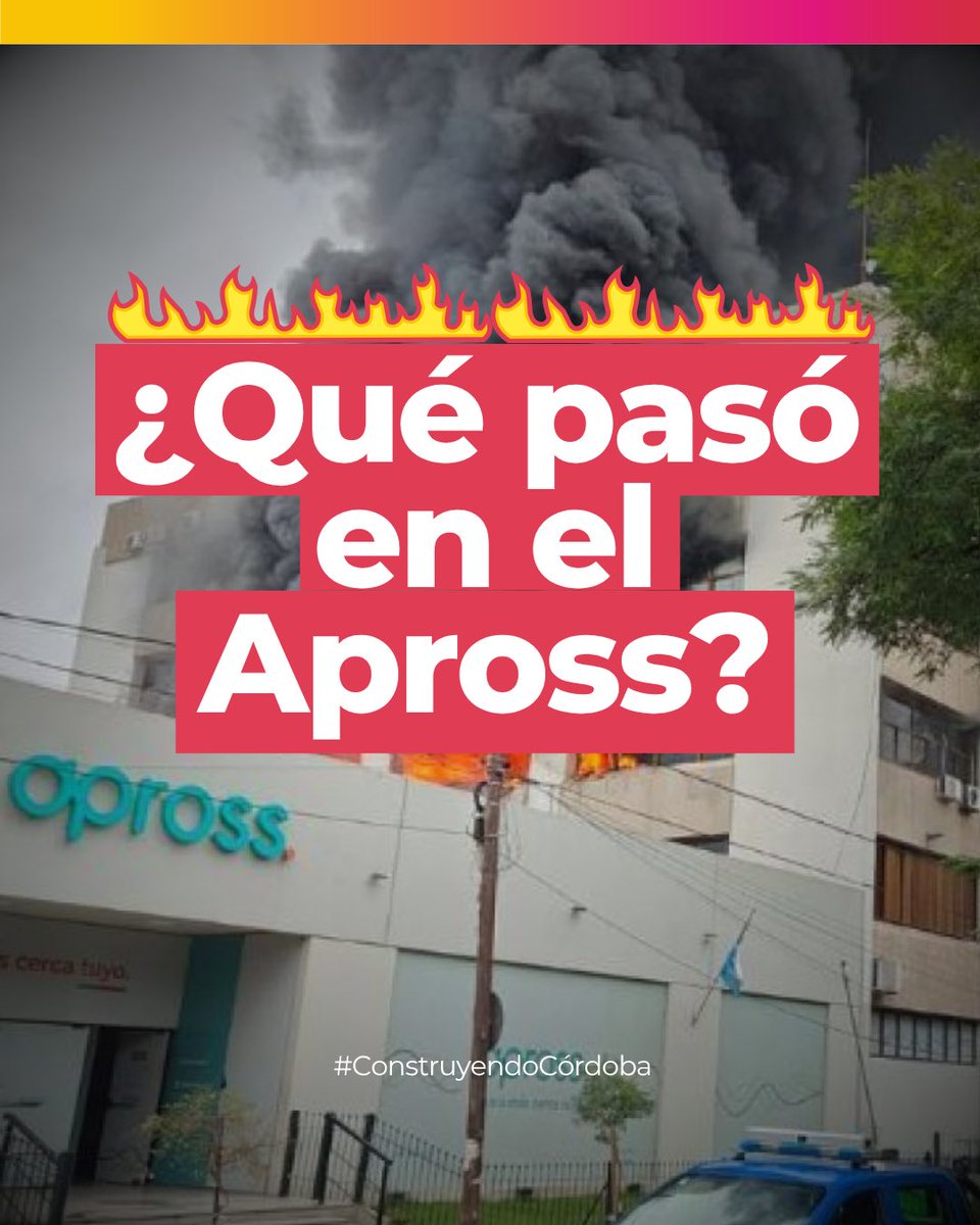 DanteVRossi's tweet photo. 🧯 ¿Qué pasó en el #Apross?

Un incendio que dejó más preguntas que respuestas. Desde la Legislatura, pedimos la creación de una Comisión Investigadora para saber la verdad.

⚖️ La salud pública no puede quedar envuelta en el humo de la impunidad. https://t.co/gHSu9QEsT1
