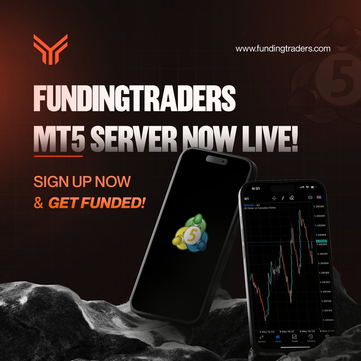 fundingtraders's tweet image. 🚨 BIG NEWS: MT5 is HERE
MetaTrader 5 is officially back—this time, with our own license.
After months of preparation, we’ve secured an MT5 license, ensuring a stable trading experience for our traders.
✅Use code MT5 for 50% off NextGen and Instant Funded accounts (one-time…