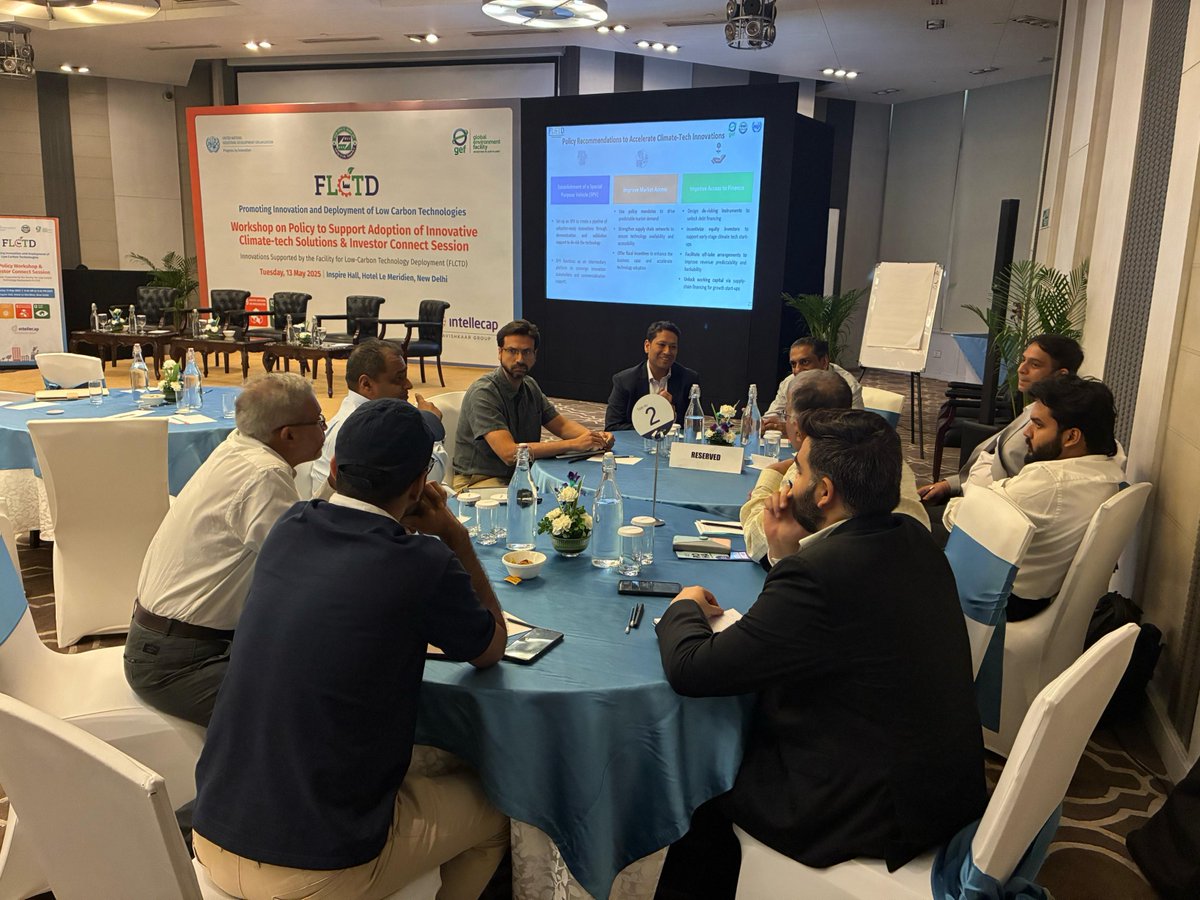 UNIDO_India's tweet image. Commercialization of #cleantech solutions requires tailored financing pathways. Deliberations @ the #ClimateTechDialogue&apos;s investor connect session explored alignment of funding needs of #startups with investment priorities to enable decarbonization at scale #ProgressByInnovation