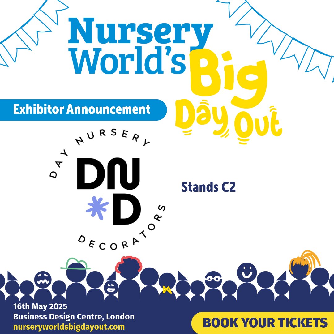 We're excited to welcome The Day Nursery Decorators to #NWBigDayOut2025!🥳

We specialise in refurbishments within the early years industry. 

🔗For more information visit 👉daynurserydecorators.co.uk
🎟️Book your tickets here 👉ow.ly/T9Uu50V6NnC