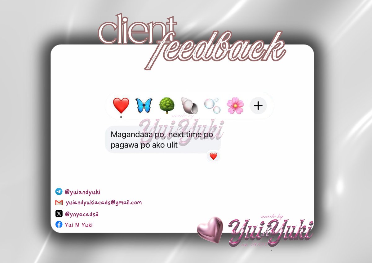 yny's feedback corner ᯓᡣ𐭩 tweet media