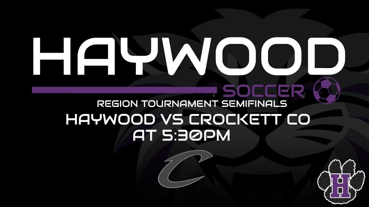 Haywood Soccer

Region 7AA Semifinals
🆚 | Crockett Co Cavaliers
⏰ | 5:30
🗓️ | 5/13/25
📍 | at Home
🎟️ | $7

#haywoodtomcats