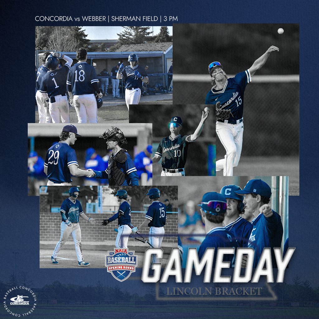 Concordia Bulldogs (@cunebulldogs) on Twitter photo ⚾️ NAIA Opening Round!! ⚾️
(12) <a href="/cunebaseball/">Bulldog Baseball</a> vs (7) Webber
🕐 3 PM
📍 Sherman Field (Lincoln, NE)
📺 gpacnetwork.com/cune/
📊 statbroadcast.com/events/tournam…
🎟️ cune.edu/athletics/tick… ⚾️ NAIA Opening Round!! ⚾️
(12) <a href="/cunebaseball/">Bulldog Baseball</a> vs (7) Webber
🕐 3 PM
📍 Sherman Field (Lincoln, NE)
📺 gpacnetwork.com/cune/
📊 statbroadcast.com/events/tournam…
🎟️ cune.edu/athletics/tick…