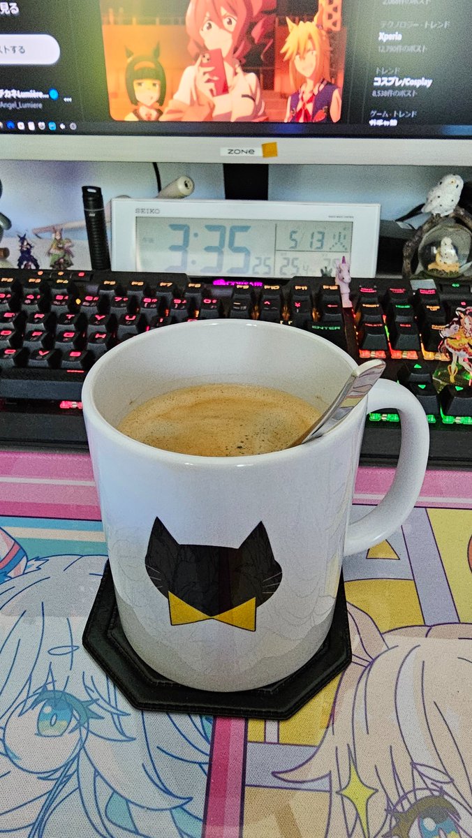 Käffchen, denn Gönnung muss sein. 🤗☕️❤️
Fly on!
