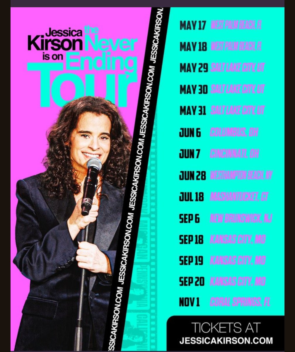 Tickets at Jessicakirson.com