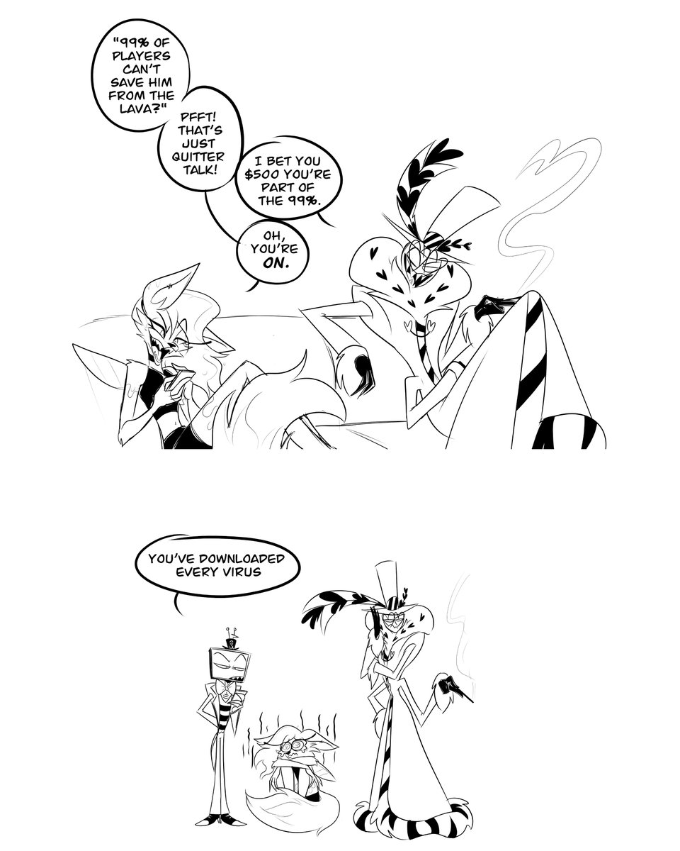 Nectar bricks her phone [Any% Glitchless WR]

Art by: <a href="/MooMooofDoom/">MooMoo</a> ❤💙

#helluvaboss #hazbinhotel #helluvabossfanart #hazbinhotelfanart #nectar #valentino #vox