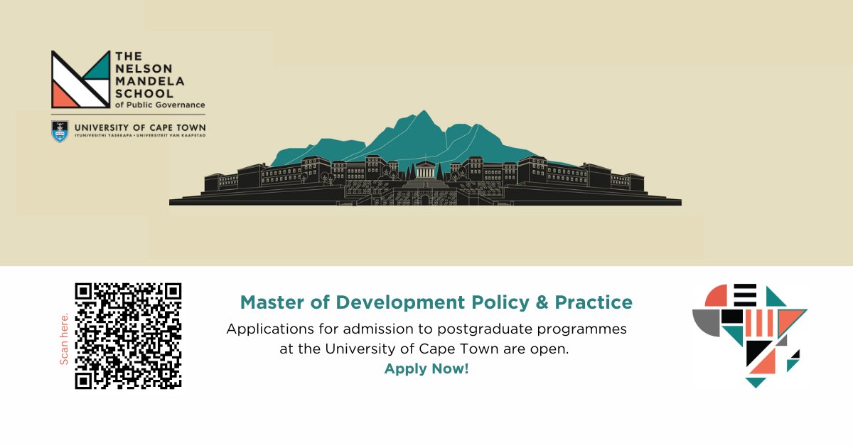 Applications for the Master of Development Policy and Practice for the 2026 academic year are now open. 

Apply today: bit.ly/Public_Governa…