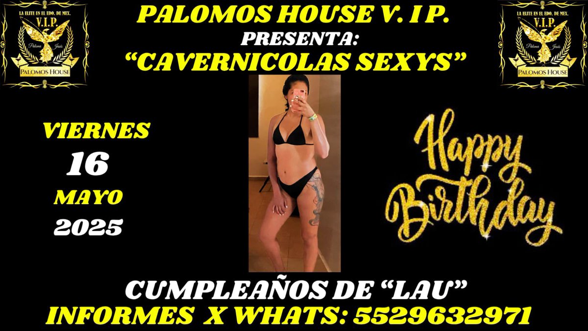 Este viernes vamos a estar celebrando mi cumple en <a href="/HousePalomos/">Palomos House</a> 🍾

A quién vemos por allá? 😘