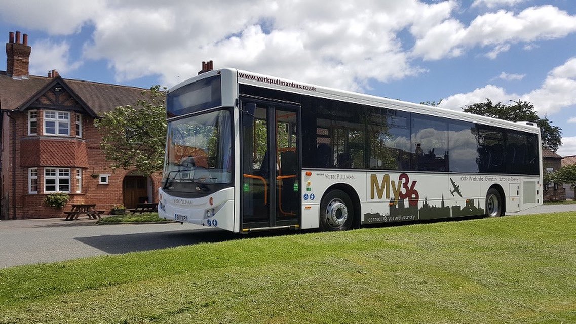 SERVICE UPDATE #My36
Due to a road closure between Elvington and Sutton upon Derwent tomorrow, My36 will terminate at Elvington between 10:00 to 14:30.

We apologise for any inconvenience caused.