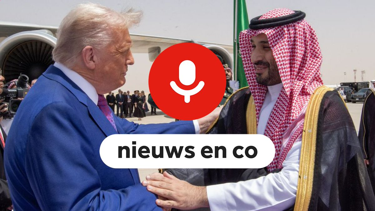 Nieuws en Co (@nieuwsenco) on Twitter photo Straks in Nieuws en Co:
➡️President Trump is op staatsbezoek in Saudi-Arabië, bij kroonprins Mohammed bin Salman. Het Saudi-VS-investeringsforum is ook bezig, er zullen grote deals gesloten worden over wapens, olie, vastgoed en AI. <a href="/daisymohr/">Daisy Mohr</a> is aanwezig.
Om 17u <a href="/NPORadio1/">NPO Radio 1</a> 📻 Straks in Nieuws en Co:
➡️President Trump is op staatsbezoek in Saudi-Arabië, bij kroonprins Mohammed bin Salman. Het Saudi-VS-investeringsforum is ook bezig, er zullen grote deals gesloten worden over wapens, olie, vastgoed en AI. <a href="/daisymohr/">Daisy Mohr</a> is aanwezig.
Om 17u <a href="/NPORadio1/">NPO Radio 1</a> 📻