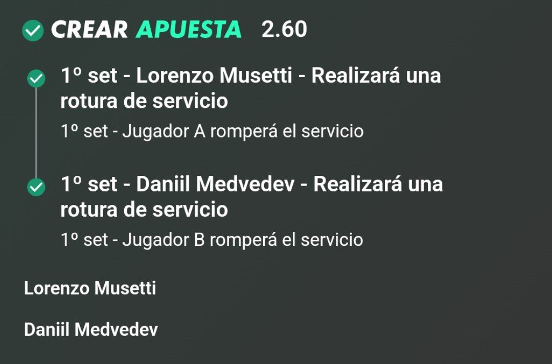 picks_online2's tweet photo. ✅️ Nos hizo sufrir el loco Daniil pero rompió en el último juego para darnos otro verde más. Seguimos sumando en Roma. https://t.co/50Jpo5w2UJ