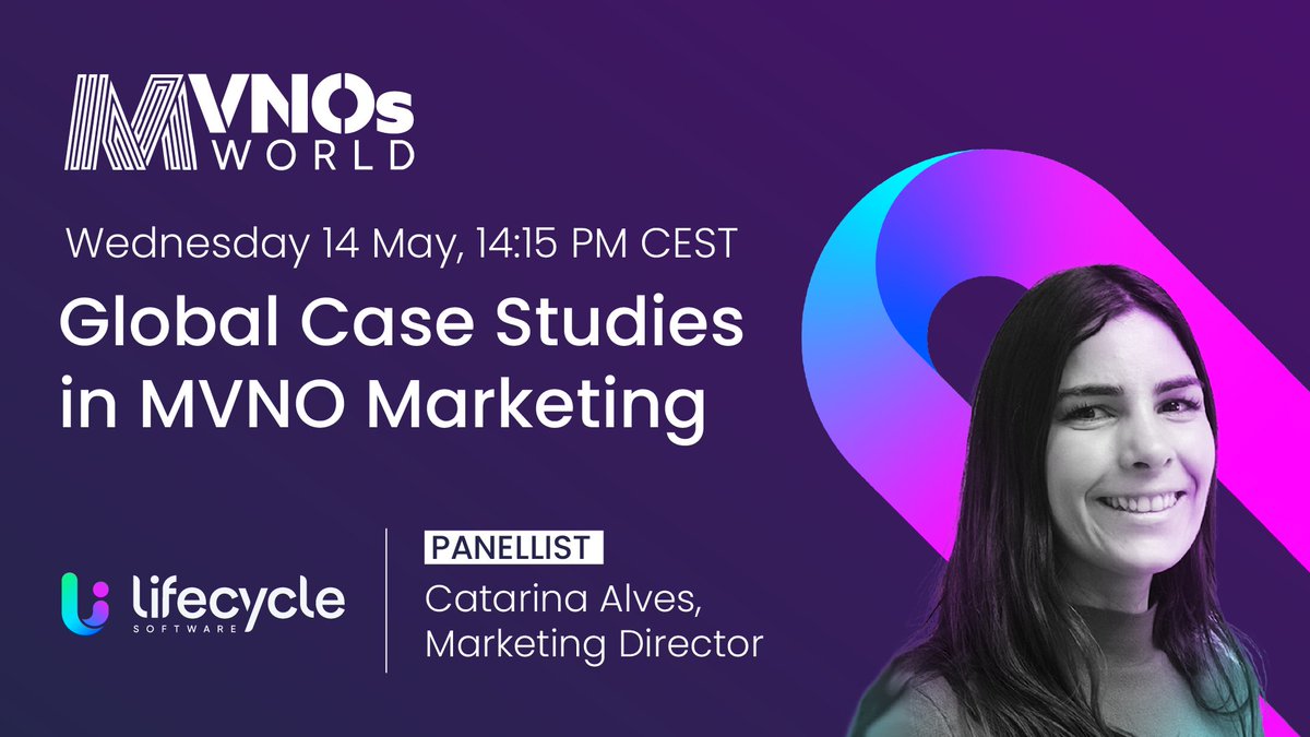 Lifecycle Software (@lifecycle_info) on Twitter photo It’s tomorrow!
Join us at #MVNO2025 for a can't-miss panel on Global MVNO Marketing.
📅 Wed 14 May | 🕓 14:15–14:55 | 📍 Vienna
Catarina Alves from Lifecycle Software joins leaders from <a href="/Coopitalia/">Coop Italia</a>, WOO & <a href="/TelnessTech/">Telness Tech</a>.
#TelecomMarketing #MVNOsWorld It’s tomorrow!
Join us at #MVNO2025 for a can't-miss panel on Global MVNO Marketing.
📅 Wed 14 May | 🕓 14:15–14:55 | 📍 Vienna
Catarina Alves from Lifecycle Software joins leaders from <a href="/Coopitalia/">Coop Italia</a>, WOO & <a href="/TelnessTech/">Telness Tech</a>.
#TelecomMarketing #MVNOsWorld
