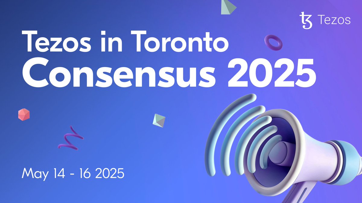 GM #Consensus2025 🇨🇦

From insightful talks and presentations to sleek swag here are some of the Tezos events to take a look at! 🧵👇