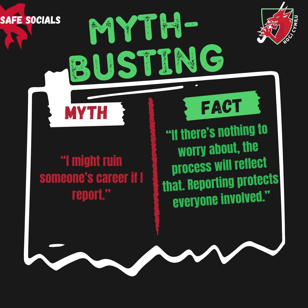 “I might ruin someone’s career if I report.”❌

Reporting protects everyone involved. If there’s nothing to worry about, the process will reflect that.✅

Hockey family can report here➡forms.office.com/Pages/ShareFor…

Club Welfare Officers can report via the portal