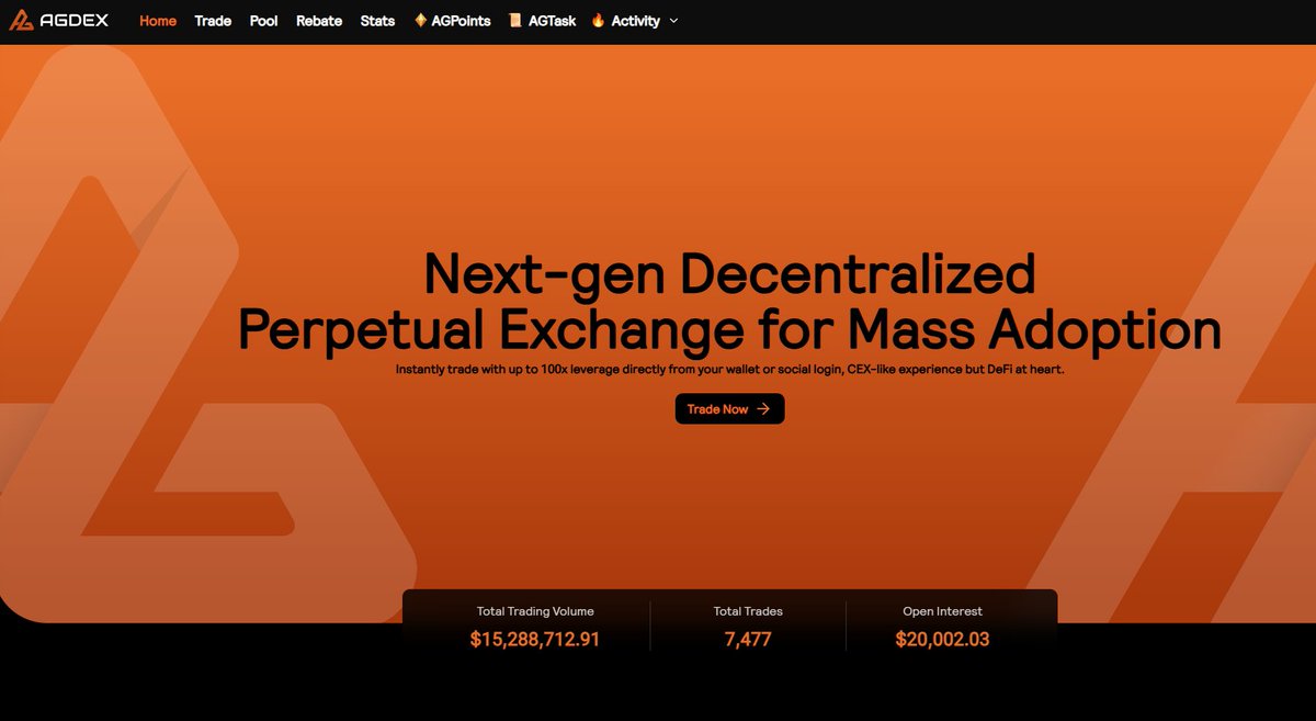 Day 12 of 30: Exploring <a href="/Aptos/">Aptos</a> Gems.

Today, we’re diving into <a href="/agdex_io/">AGDEX</a>(AGDEX). A decentralized perpetual exchange on Aptos that lets you trade with up to 100x leverage, all while keeping full control of your assets.