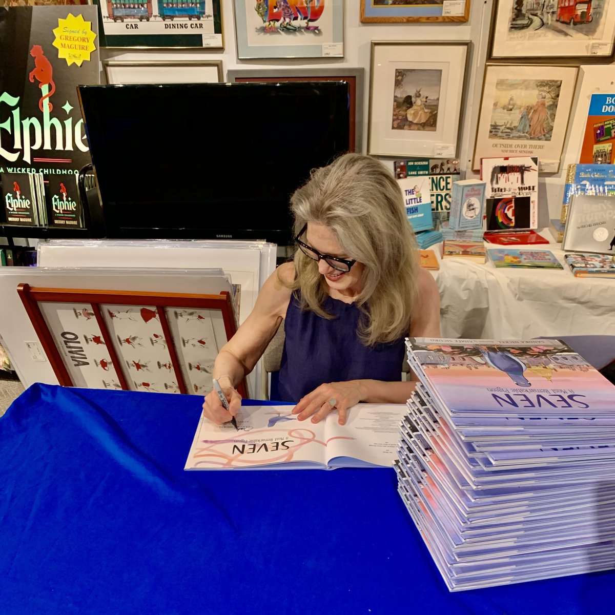 Sandra Nickel 📚 (@senickel) on Twitter photo So thrilled to be signing Seven, A Most Remarkable Pigeon at the New York City icon, <a href="/BooksofWonder/">Books of Wonder</a>! If you're in town, stop by! They've got books signed by both Aimée Sicuro and me. 💙
#childrensbooks #pigeons #heroes <a href="/Candlewick/">Candlewick Press</a> #kidlit #picturebooks So thrilled to be signing Seven, A Most Remarkable Pigeon at the New York City icon, <a href="/BooksofWonder/">Books of Wonder</a>! If you're in town, stop by! They've got books signed by both Aimée Sicuro and me. 💙
#childrensbooks #pigeons #heroes <a href="/Candlewick/">Candlewick Press</a> #kidlit #picturebooks