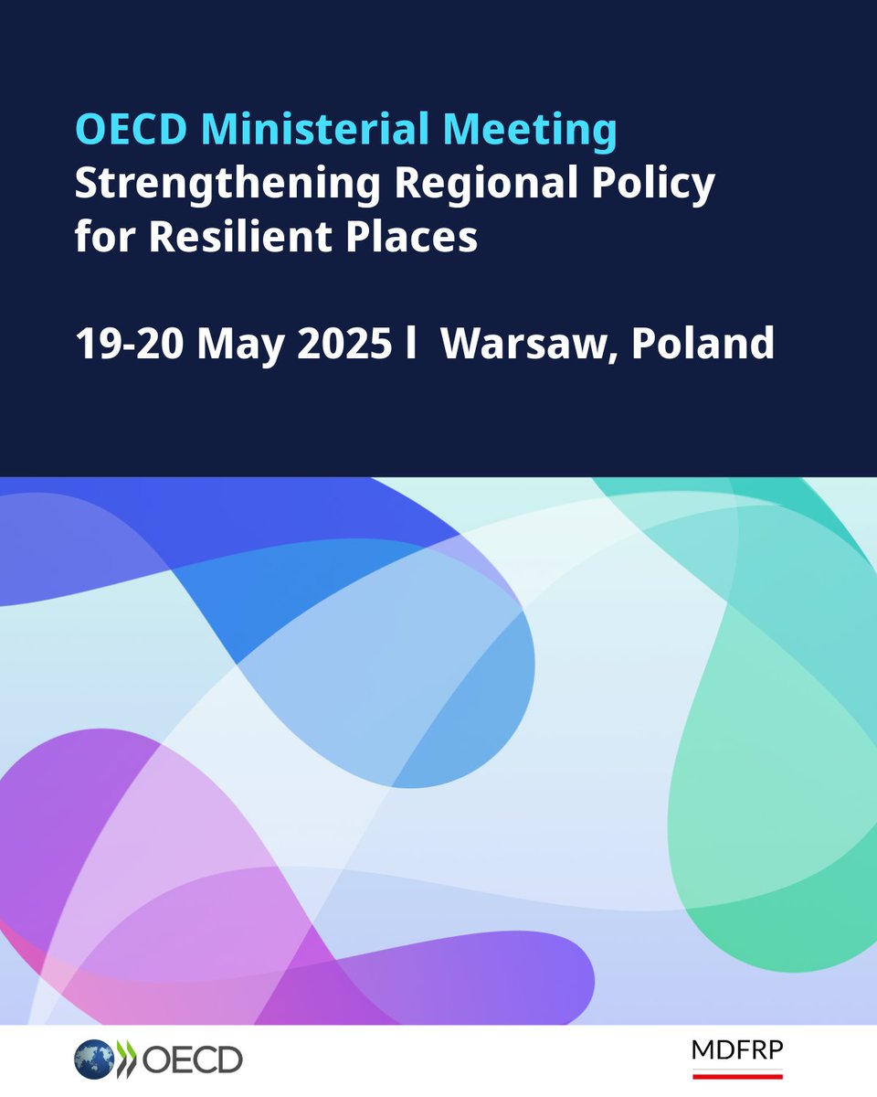 OECD SMEs, Regions, Cities & Tourism (@oecd_local) on Twitter photo On 19-20 May, <a href="/OECD/">OECD ➡️ Better Policies for Better Lives</a> experts & ministers will come together to discuss:
➡️How regional policies can strengthen national competitiveness
➡️Climate action, demographic change + the digital transition
➡️Smarter #investment & governance
🔗oe.cd/rdpc-min | #ResilientPlaces On 19-20 May, <a href="/OECD/">OECD ➡️ Better Policies for Better Lives</a> experts & ministers will come together to discuss:
➡️How regional policies can strengthen national competitiveness
➡️Climate action, demographic change + the digital transition
➡️Smarter #investment & governance
🔗oe.cd/rdpc-min | #ResilientPlaces