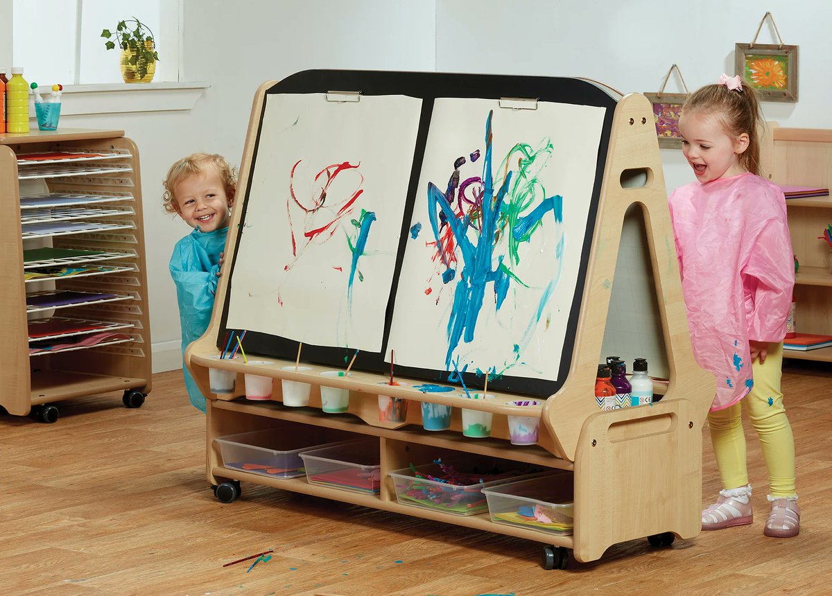 HOSEducation's tweet photo. 🎨 Inspire Creativity with Millhouse Art Easels! 🖌️

Perfect for early years settings, our Millhouse Art Easels are designed to spark imagination and support self-expression. With sturdy wooden frames, easy-clean surfaces https://t.co/5vMGG0efEV https://t.co/98ZUrhC3Ek