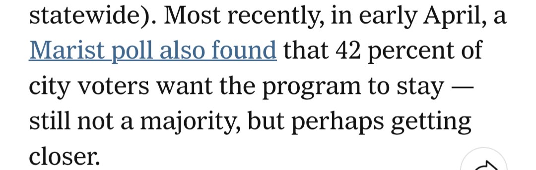 This is how the Times described a policy that 56% of NYers oppose: