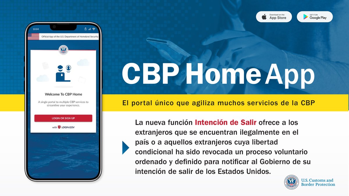 If your home country is no longer designated under Temporary Protected Status, we encourage you to use the <a href="/CBP/">CBP</a> Home App to self-deport. Those who use the CBP Home App to self-deport will receive $1,000 once they have returned to their home country, &amp; confirmed through the app.