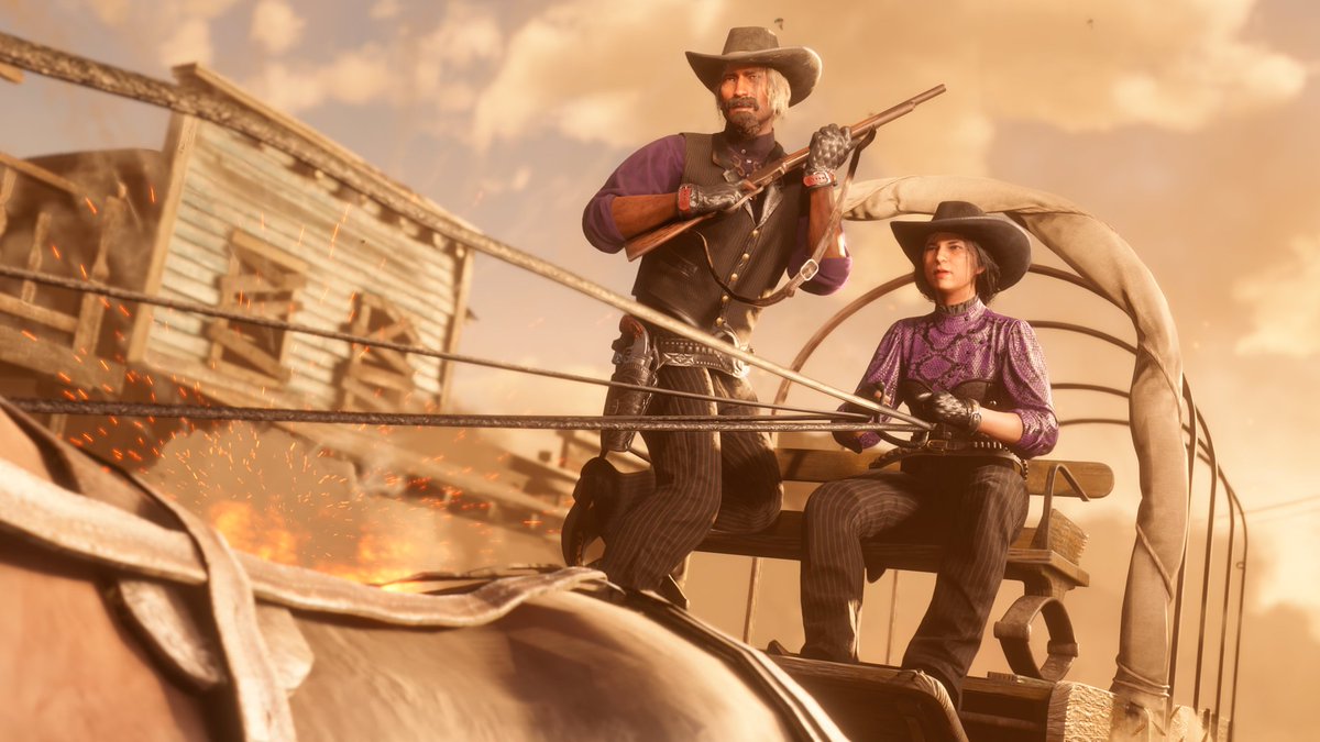 Rockstar Games (@rockstargames) on Twitter photo Longtime community friend <a href="/OhhCurly__/">ℂ𝕌ℝ𝕃𝕐 (カーリー )📸</a> put a bold twist on frontier fashion with the latest featured Red Dead Online outfit.
Snag each piece for free from the Wheeler, Rawson & Co. Catalogue and complete the look with Bullseye Gloves from Madam Nazar: rsg.ms/6a0a7fd Longtime community friend <a href="/OhhCurly__/">ℂ𝕌ℝ𝕃𝕐 (カーリー )📸</a> put a bold twist on frontier fashion with the latest featured Red Dead Online outfit.
Snag each piece for free from the Wheeler, Rawson & Co. Catalogue and complete the look with Bullseye Gloves from Madam Nazar: rsg.ms/6a0a7fd