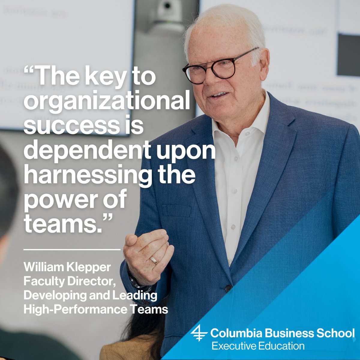 At the highest levels of leadership, success is never a solo act. It’s driven by cohesive, high-performing teams aligned behind a shared purpose.

In our Developing and Leading High-Performance Teams program, executives learn how to:

✅ Navigate behavioral styles and team