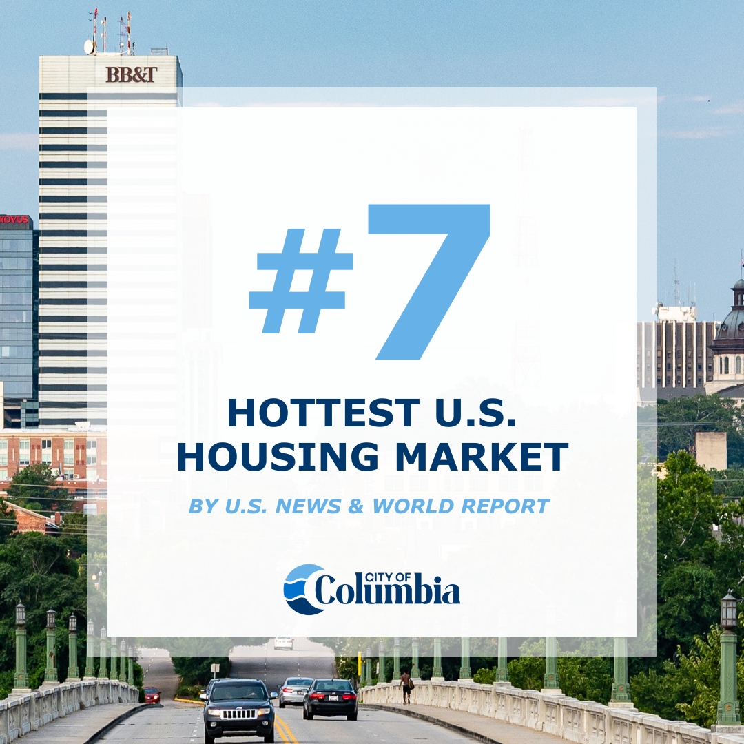City of Columbia (@cityofcolumbia) on Twitter photo How hot is THIS? #ColumbiaSC was recently named the 7th hottest housing market in the country by <a href="/usnews/">U.S. News & World Report</a>! Read more: bit.ly/3yNKYYQ
#TogetherWeAreColumbia #ChooseColumbia #LoveWhereYouLive How hot is THIS? #ColumbiaSC was recently named the 7th hottest housing market in the country by <a href="/usnews/">U.S. News & World Report</a>! Read more: bit.ly/3yNKYYQ
#TogetherWeAreColumbia #ChooseColumbia #LoveWhereYouLive