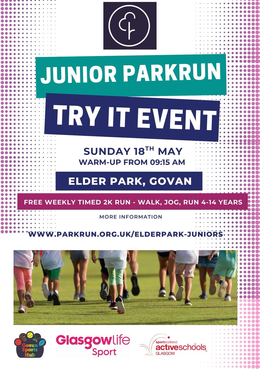 Glasgow Sport (@glasgow_sport) on Twitter photo Ready to 'Tryparkrun'? š
<a href="/juniorparkrunUK/">junior parkrun UK</a> at Elder Park, Govan are hosting a 'Try it Event' this Sun & everyone is welcome!
FREE Elder Park Junior Park Run
2k run/walk
Age 4 to 14
Starts at 9.30am
Meet in the centre of the park
<a href="/PEPASSGlasgow/">PEPASS Glasgow</a> @ActiveSchoolsAD <a href="/ASGLourdes/">Joanne Sinclair</a> Ready to 'Tryparkrun'? š
<a href="/juniorparkrunUK/">junior parkrun UK</a> at Elder Park, Govan are hosting a 'Try it Event' this Sun & everyone is welcome!
FREE Elder Park Junior Park Run
2k run/walk
Age 4 to 14
Starts at 9.30am
Meet in the centre of the park
<a href="/PEPASSGlasgow/">PEPASS Glasgow</a> @ActiveSchoolsAD <a href="/ASGLourdes/">Joanne Sinclair</a>