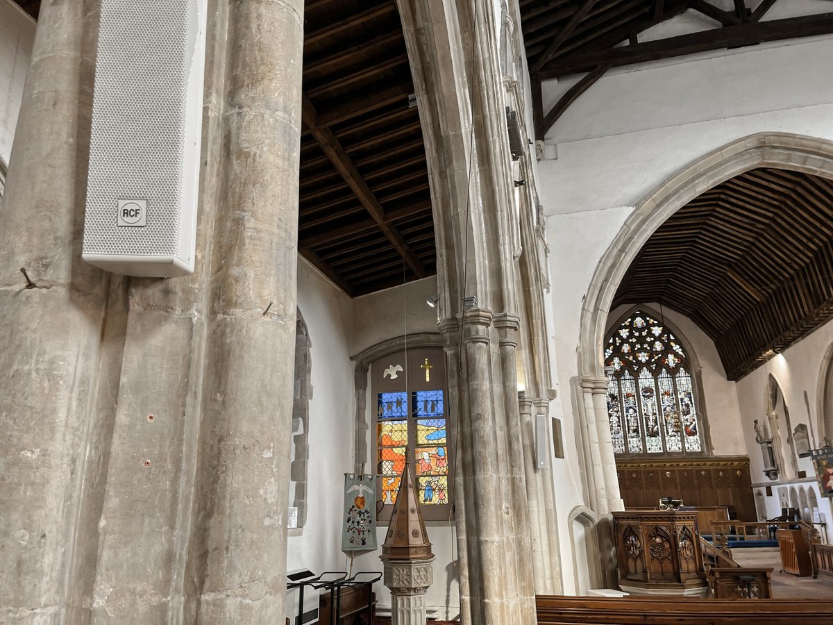St Mary’s Church, Great Dunmow (UK), is a stunning, historic venue with roots dating back to the 11th century.
-
Spotlight Sound installed a full RCF sound system, delivering clear speech and rich, immersive sound for music and performances.
-
#RCFaudio