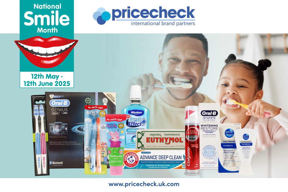🦷 Smile, it’s National Smile Month! 😁

Stock up on oral care heroes like Arm &amp; Hammer, Pearl Drops, Colgate &amp; Oral-B. From whitening to deep-cleaning, these trusted brands keep customers grinning.

🛒 Refresh your shelves today!

#NationalSmileMonth #OralCare #RetailStock #FMCG