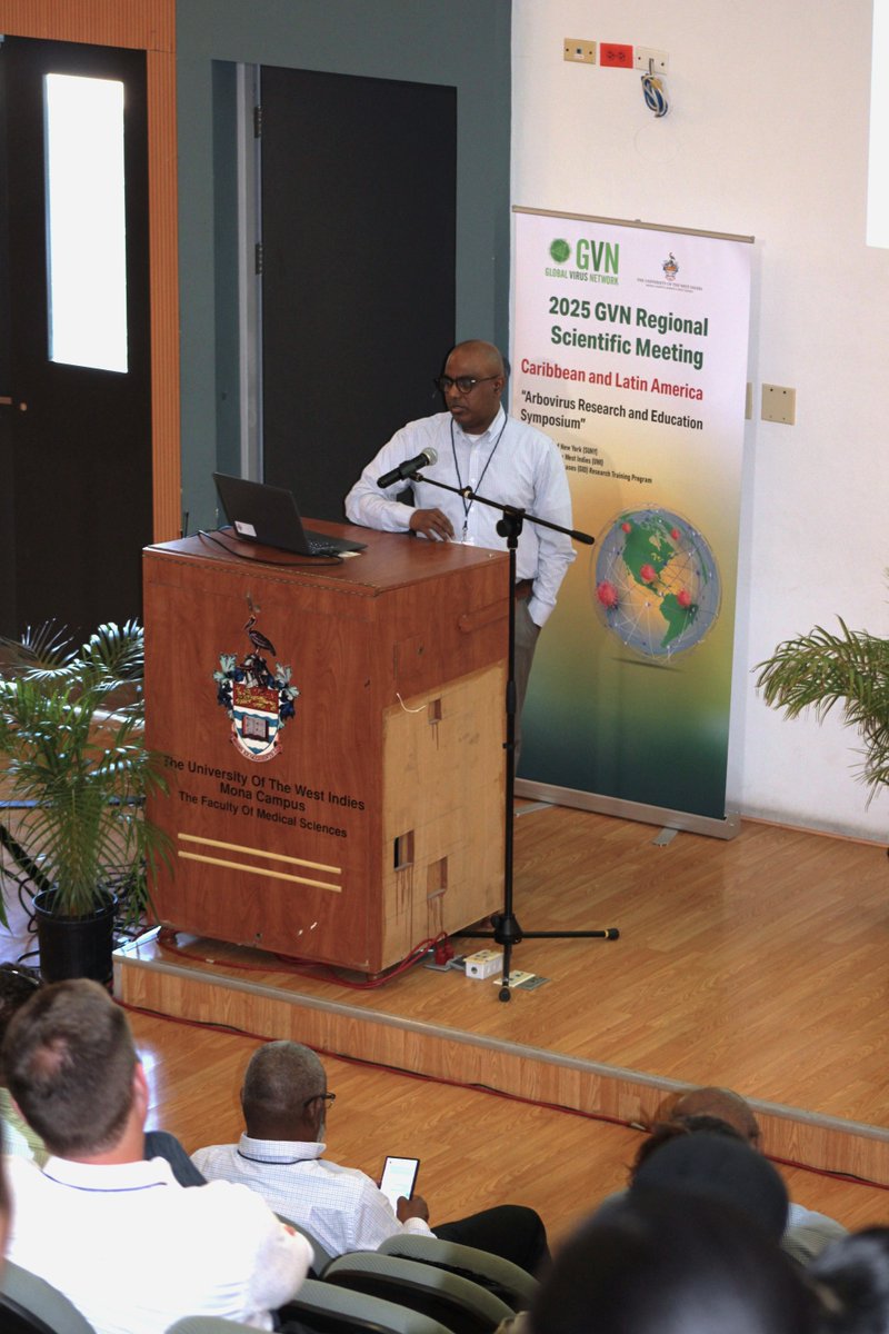 Global Virus Network (@globalvirusnews) on Twitter photo At #GVNJamaica, Dr. Saravanan Thangamani (<a href="/UpstateNews/">Upstate Medical University</a>) shared updates on tick-borne viruses: rising Powassan threat, climate-driven tick spread & a citizen science program tracking 3,000+ human-tick encounters.
<a href="/SUNY/">SUNY - The State University of New York</a> <a href="/UWImona/">The UWI Mona Campus</a>
#GVN #OneHealth #TickBorneDiseases #GlobalHealth At #GVNJamaica, Dr. Saravanan Thangamani (<a href="/UpstateNews/">Upstate Medical University</a>) shared updates on tick-borne viruses: rising Powassan threat, climate-driven tick spread & a citizen science program tracking 3,000+ human-tick encounters.
<a href="/SUNY/">SUNY - The State University of New York</a> <a href="/UWImona/">The UWI Mona Campus</a>
#GVN #OneHealth #TickBorneDiseases #GlobalHealth