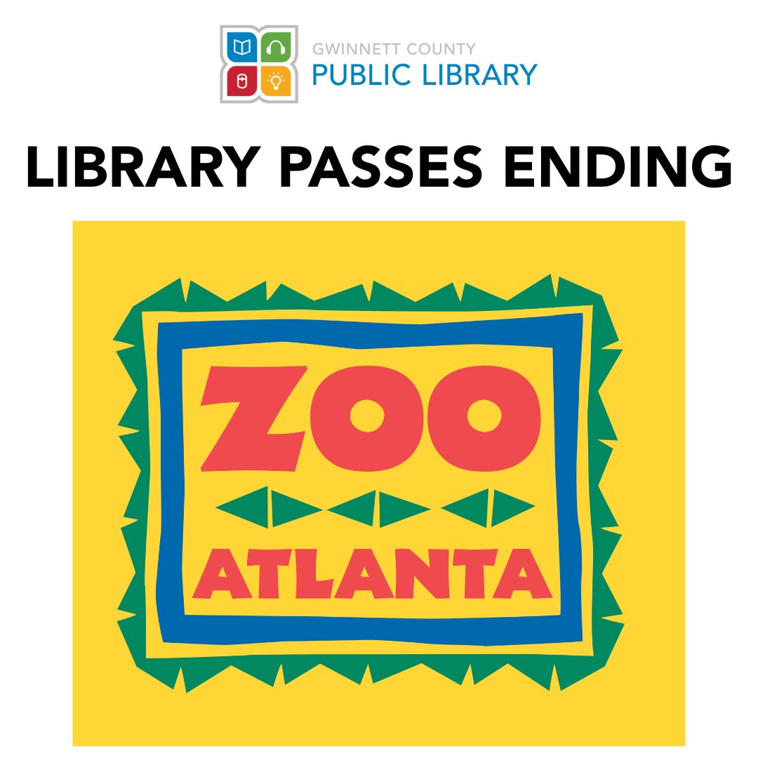 Unfortunately, the Zoo Atlanta Library Pass program will end on June 1, 2025. Passes may continue to be checked out through May 31, 2025. Zoo Atlanta will honor any vouchers already accessed through the program through June 30, 2025.
#libraries #zoo #gpls