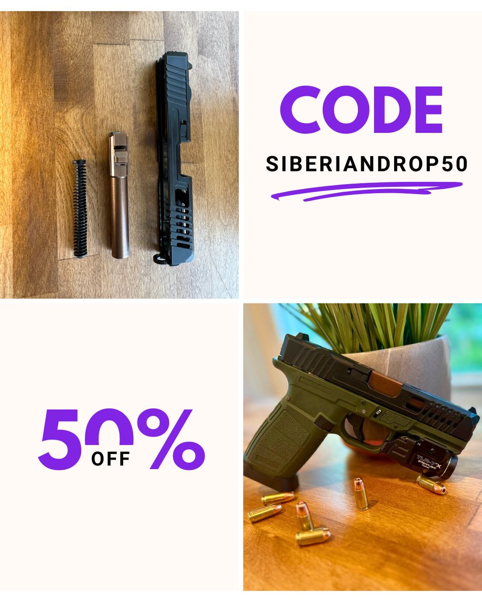 HuskyArmory's tweet image. 🔥 Geisler G19 Siberian Kit Drop! ❄️
50% OFF with SIBERIANDROP50!
Hurry – it’s going fast! 💨
Link below