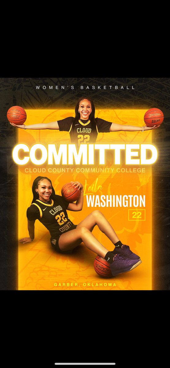 beyond blessed to announce my commitment to cloud county women’s basketball.