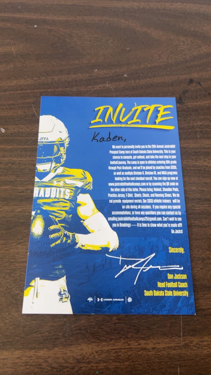 Kaden Knaak (@kadenknaak34) on Twitter photo Thank you for the mail/invite!! Excited to get up and compete!! <a href="/CoachDtjackson/">Dan Jackson</a> <a href="/Coach_Benedetto/">Vince Benedetto</a> <a href="/CoachLoganMcc/">Logan Mc Cormick</a> <a href="/Coach_Bergy/">Brian Bergstrom</a> <a href="/CoachEidsness/">Eric Eidsness</a> Thank you for the mail/invite!! Excited to get up and compete!! <a href="/CoachDtjackson/">Dan Jackson</a> <a href="/Coach_Benedetto/">Vince Benedetto</a> <a href="/CoachLoganMcc/">Logan Mc Cormick</a> <a href="/Coach_Bergy/">Brian Bergstrom</a> <a href="/CoachEidsness/">Eric Eidsness</a>