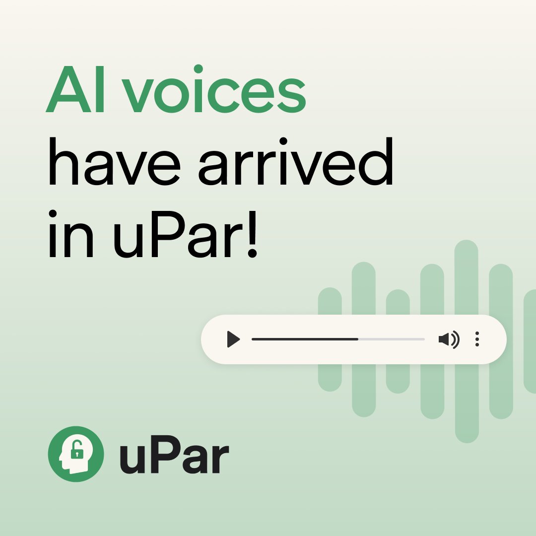 Everwayglobal's tweet image. Six new text-to-speech voices on uPar! 🌟 Designed to empower students through choice, personalization, and accessibility, the 2 expressive AI voices and 4 traditional TTS voices can help improve student focus, reduce cognitive load, and create a more engaging testing environment