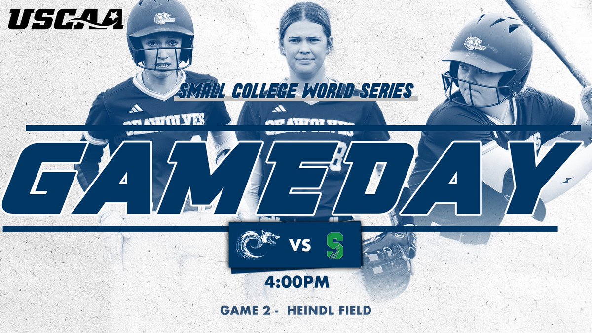 🥎GAMEDAY🥎
.
🆚 Salem University 
📍 Rose &amp; Dennis Heindl Memorial Field
📅 May 13
⏰ 4:00PM
📺 uscaasportsnetwork.com
#wearesmcc #goseawolves #SmallCollegeWorldSeries