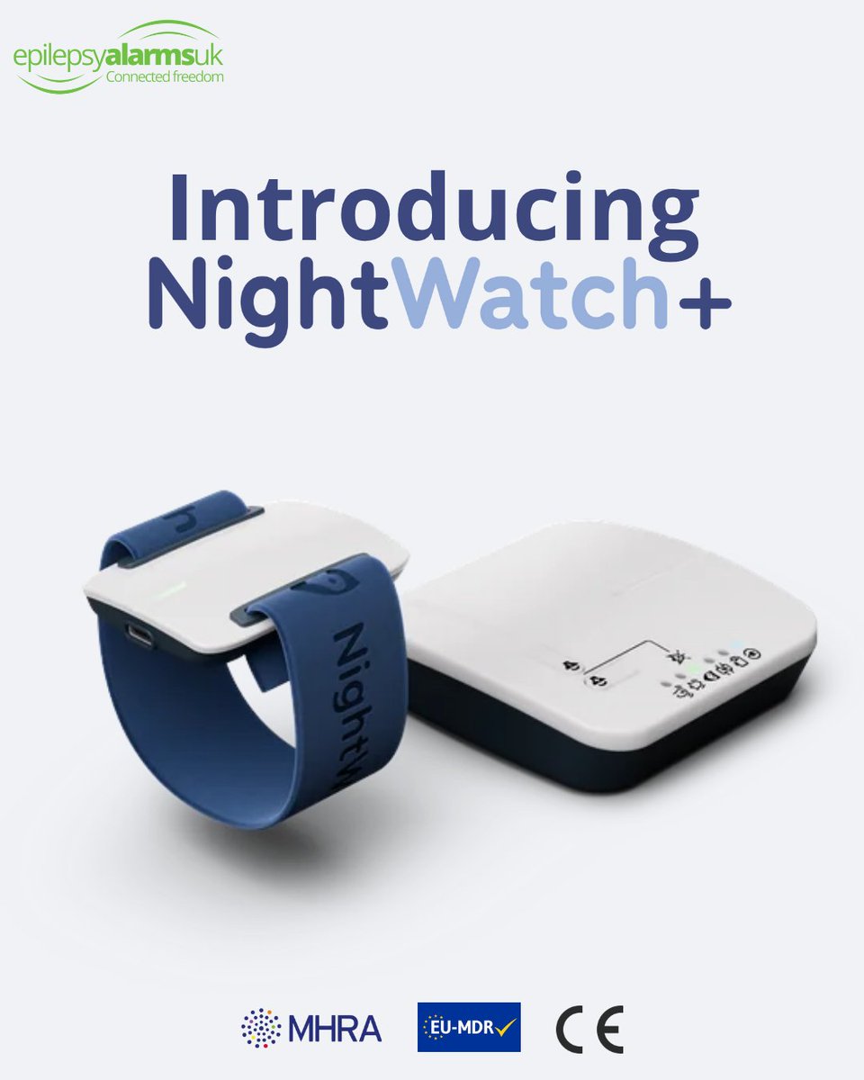 📣We are delighted to introduce NightWatch+- Europe’s leading technology solution to detect seizures during sleep at home. 

The device offers clinically validated, accurate detection of nocturnal seizures using heart rate, movement, and body position.

epilepsyalarms.co.uk/product/nightw…