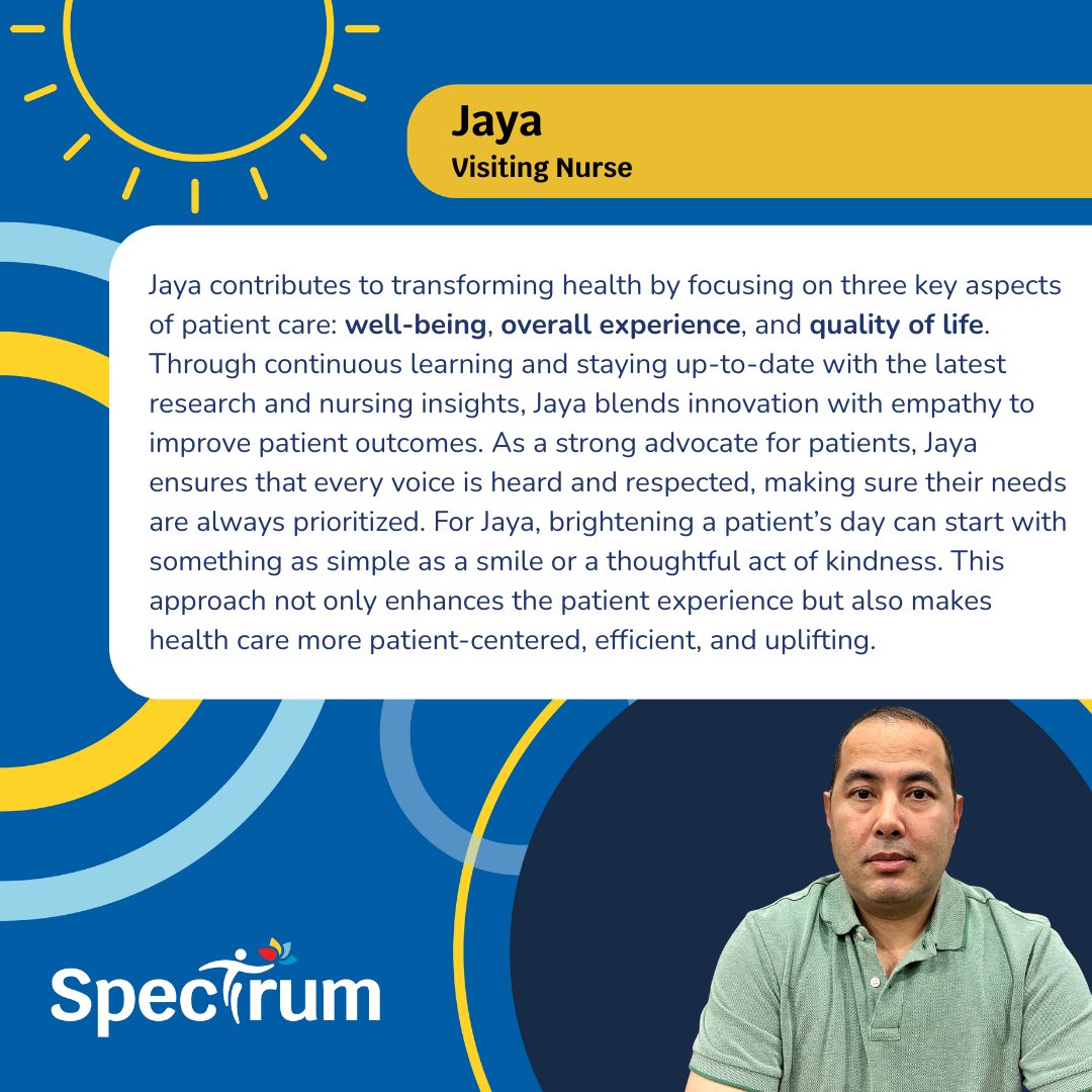 Celebrate with us as we honour our incredible nursing team at Spectrum! Click through to discover how each member of our team is transforming health and brightening the lives of the communities they support every day.

#NursesWeek2025 #ThePowerofNurses #ThankYouNurses