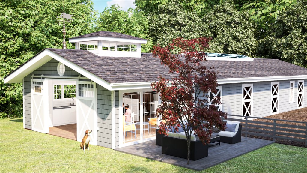 Archetype_D_C's tweet image. This Hidden Hills redesign elevates equestrian living.
The new layout merges indoor and outdoor areas, allowing riders and horses to interact in a relaxed, open setting—all while matching the architectural tone of the estate. #EquestrianArchitecture #CaliforniaHomes