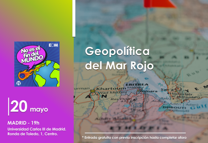 El Orden Mundial (@elordenmundial) on Twitter photo 🥳¿Quieres venir a ver 'No es el fin del mundo' en directo?
En una semana estaremos hablando sobre la geopolítica del Mar Rojo en la Universidad Carlos III de Madrid con Estación Podcast.
Si quieres venir a escuchar a <a href="/albaleiva97/">Alba Leiva</a>, <a href="/FernandoArancon/">Fernando Arancón</a> y <a href="/Blas_More/">Blas Moreno</a> , apúntate 🥳¿Quieres venir a ver 'No es el fin del mundo' en directo?
En una semana estaremos hablando sobre la geopolítica del Mar Rojo en la Universidad Carlos III de Madrid con Estación Podcast.
Si quieres venir a escuchar a <a href="/albaleiva97/">Alba Leiva</a>, <a href="/FernandoArancon/">Fernando Arancón</a> y <a href="/Blas_More/">Blas Moreno</a> , apúntate