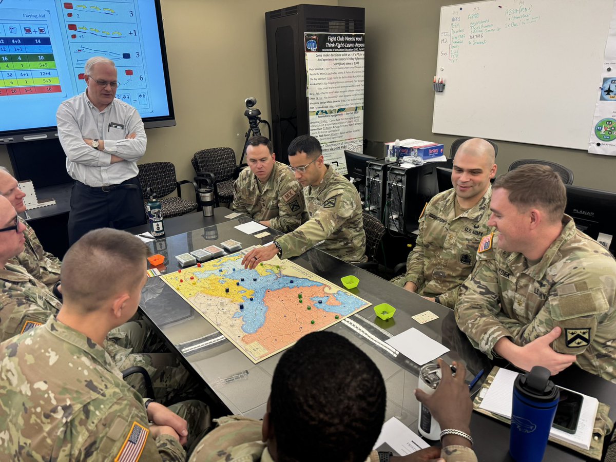 Today with <a href="/HistorianAbel/">Dr. Jonathan Abel</a> @usacgsc @armyuniversity playing <a href="/SebastianBae/">Sebastian Bae</a> favorite Friedrich #wargaming #simulations #army an accessible  #wargame that explores the Seven Years War.