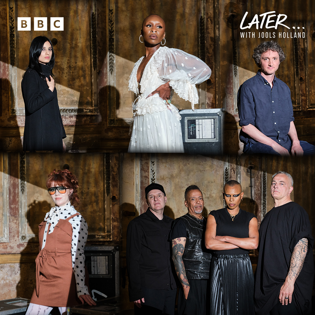 Later...with Jools Holland on BBC Two (@bbclater) on Twitter photo We’re back this Sunday at 10pm with a brand new series of Later… with Jools Holland on <a href="/BBCTwo/">BBC Two</a> & <a href="/BBCiPlayer/">BBC iPlayer</a> 💥
Kicking things off, we have incredible live music and chats from:
⭐ <a href="/iamheartworms/">Heartworms</a>
⭐ Cynthia Ervio
⭐ <a href="/samamidon/">Sam Amidon</a>
⭐ <a href="/cmatbaby/">cmat</a>
⭐ <a href="/SkunkAnansie/">Skunk Anansie</a>
Do join us! 📺 We’re back this Sunday at 10pm with a brand new series of Later… with Jools Holland on <a href="/BBCTwo/">BBC Two</a> & <a href="/BBCiPlayer/">BBC iPlayer</a> 💥
Kicking things off, we have incredible live music and chats from:
⭐ <a href="/iamheartworms/">Heartworms</a>
⭐ Cynthia Ervio
⭐ <a href="/samamidon/">Sam Amidon</a>
⭐ <a href="/cmatbaby/">cmat</a>
⭐ <a href="/SkunkAnansie/">Skunk Anansie</a>
Do join us! 📺